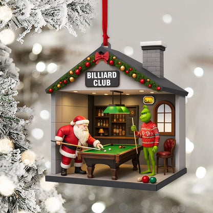 Christmas Billiard Lover, Home Decor, Christmas Ornament, Personalized Ornament