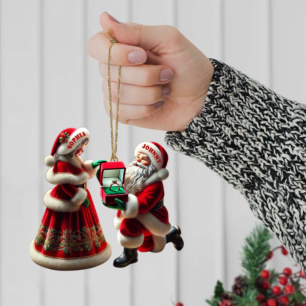 Custom Name Couple Ornament, Couple Christmas Gift