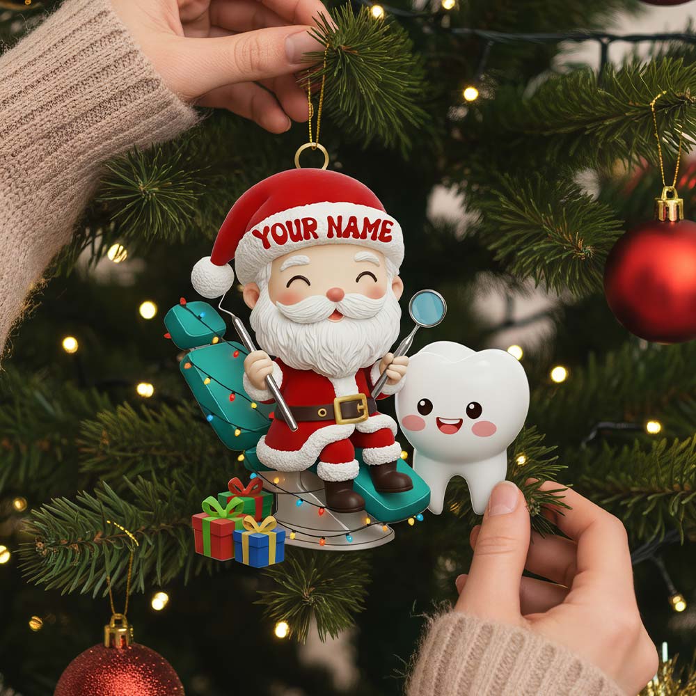 Christmas Dentist, Home Decor, Christmas Ornament, Personalized Ornament