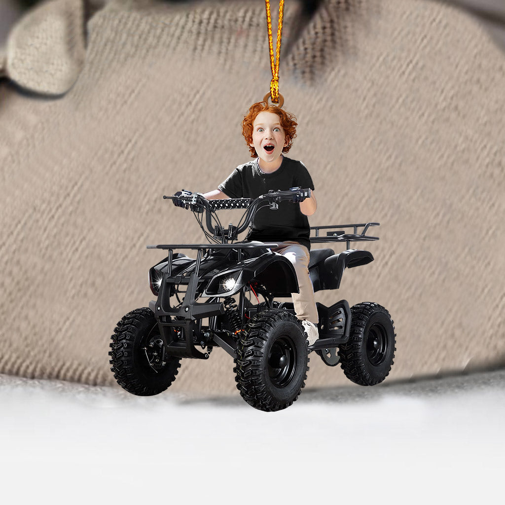 Kid ATV Christmas Home Decor Christmas Ornament, Personalized Ornament
