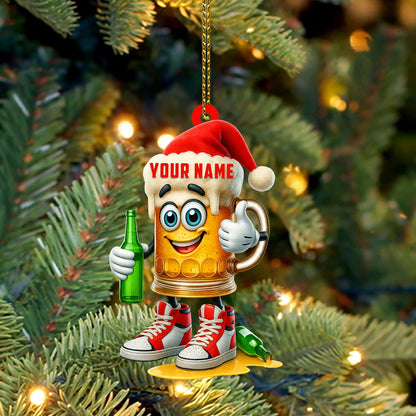 Christmas Beer, Home Decor, Christmas Ornament, Personalized Ornament