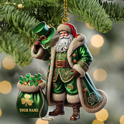 Custom Name Ireland Ornament, Ireland Lover Christmas Gift