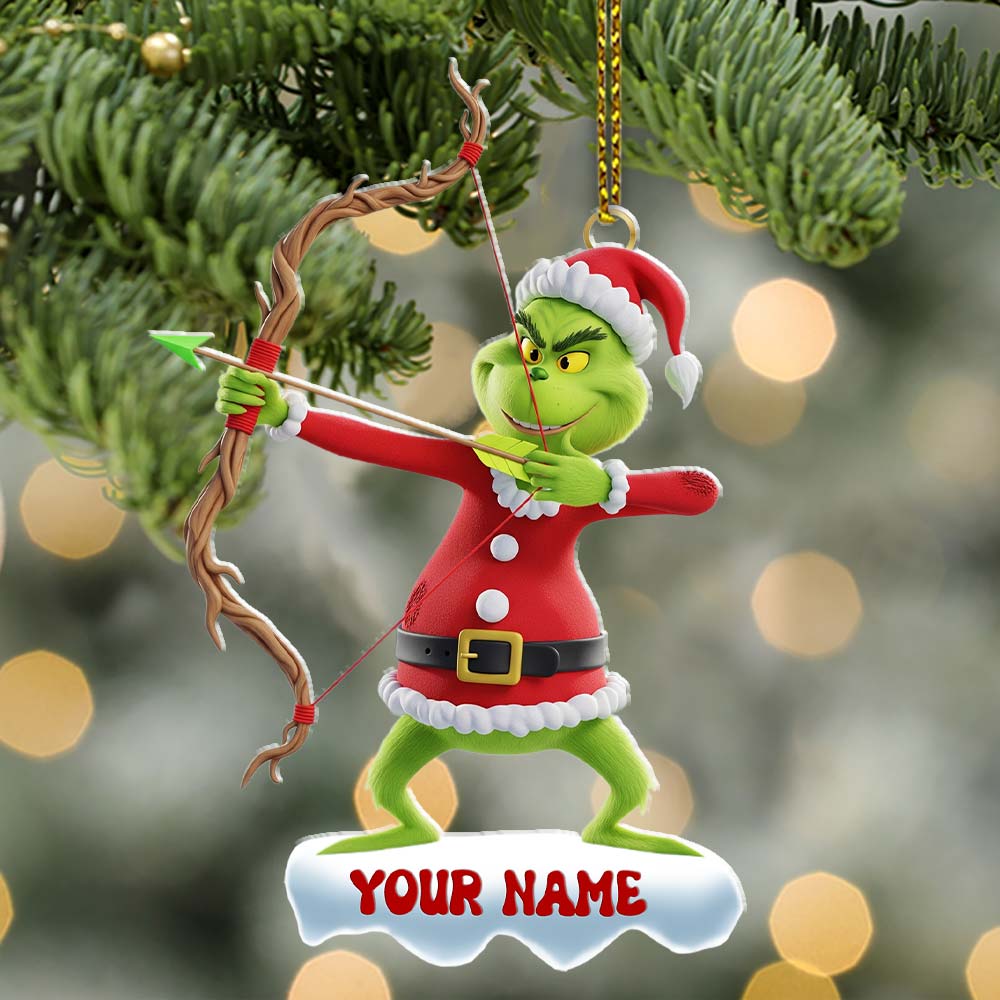 Archery ELF, Home Decor, Christmas Ornament, Personalized Ornament