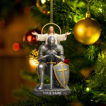Christian Faithful Knight Gift For Christian, Home Decor, Christmas Ornament, Personalized Ornament