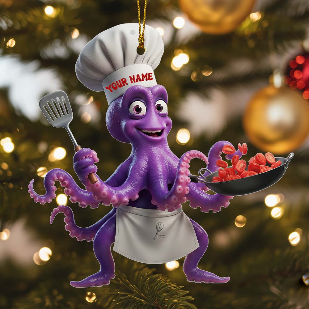 Chef, Home Decor, Christmas Ornament, Personalized Ornament