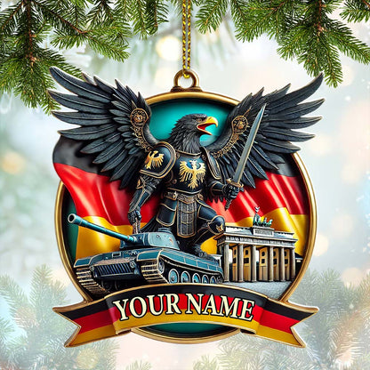 Custom Name Germany Ornament, Christmas Gift for Germany Lover
