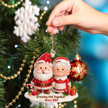 Growing Old Together Christmas, Home Decor, Christmas Ornament, Personalized Ornament