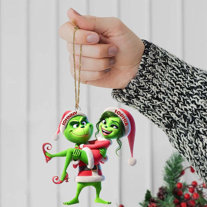 Custom Name Couple Christmas Ornament, Lover Christmas Gift