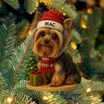 Christmas Tree And Pet, Home Decor, Christmas Ornament, Personalized Ornament