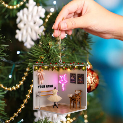 Christmas Ballet Room, Home Decor, Christmas Ornament, Personalized Ornament