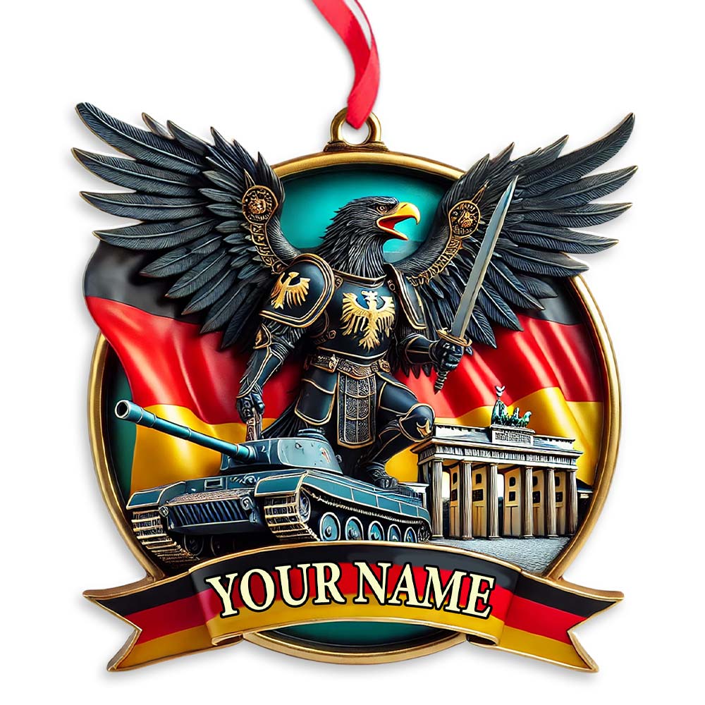 Custom Name Germany Ornament, Christmas Gift for Germany Lover