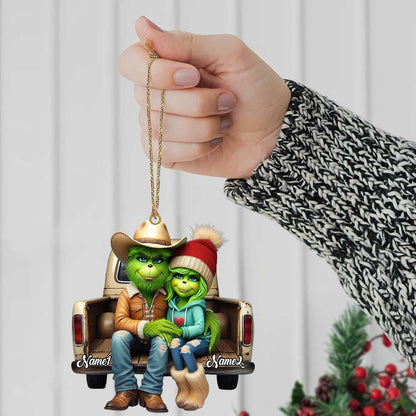 Custom Name Couple Christmas Ornament, Lover Christmas Gift