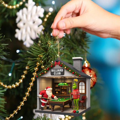 Christmas Billiard Lover, Home Decor, Christmas Ornament, Personalized Ornament