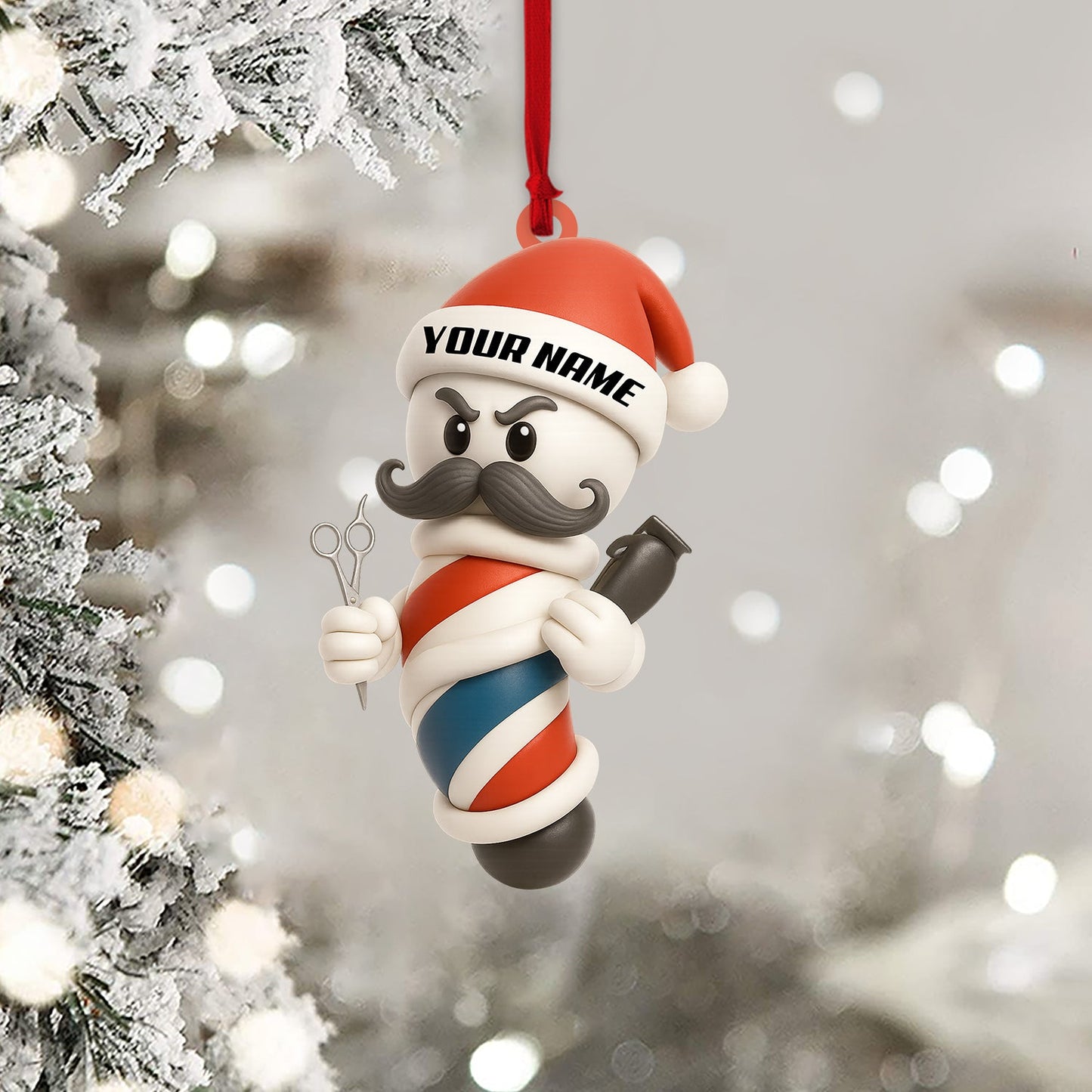 Barber Christmas, Home Decor, Christmas Ornament, Personalized Ornament