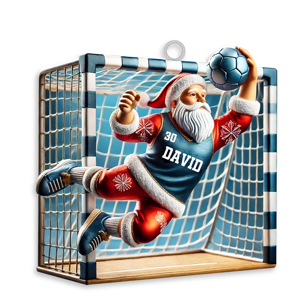 Custom Name and Number Soccer Ornament, Soccer Christmas Gift