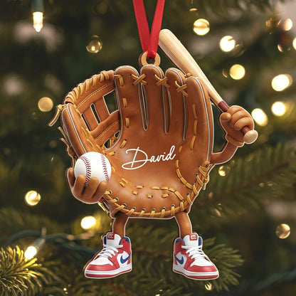Baseball, Home Decor, Christmas Ornament, Personalized Ornament