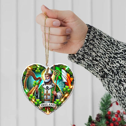 Custom Name Ireland Ornament, Christmas Gift for Ireland Lover