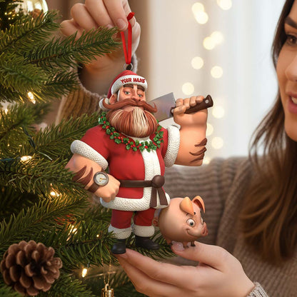 Christmas Butcher Home Decor, Christmas Ornament, Personalized Ornament