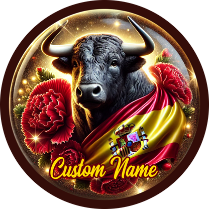 Custom Name Spain Ornament, Christmas Gift for Spain Lover