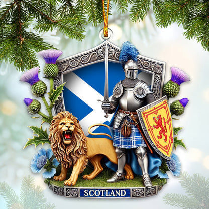 Custom Name Scotland Ornament, Christmas Gift for Scotland Lover