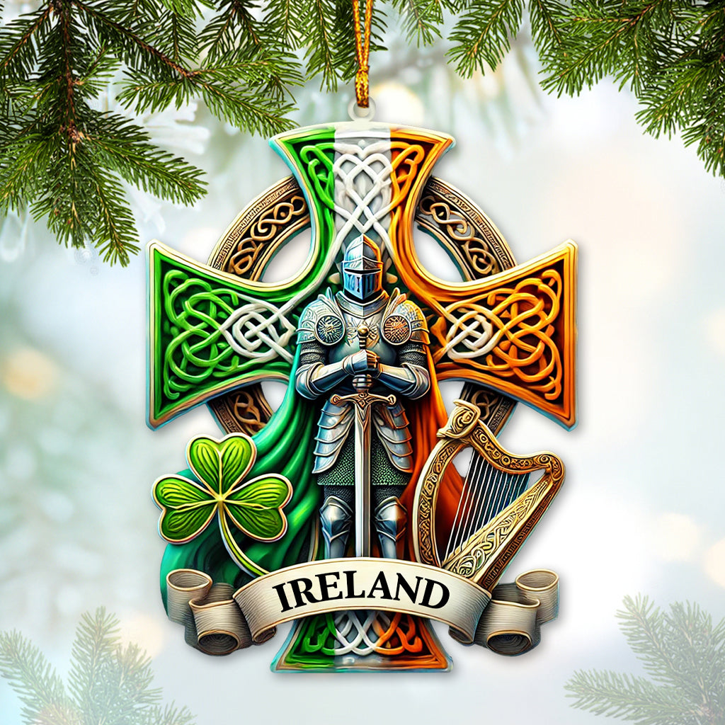 Custom Name Ireland Ornament, Christmas Gift for Ireland Lover
