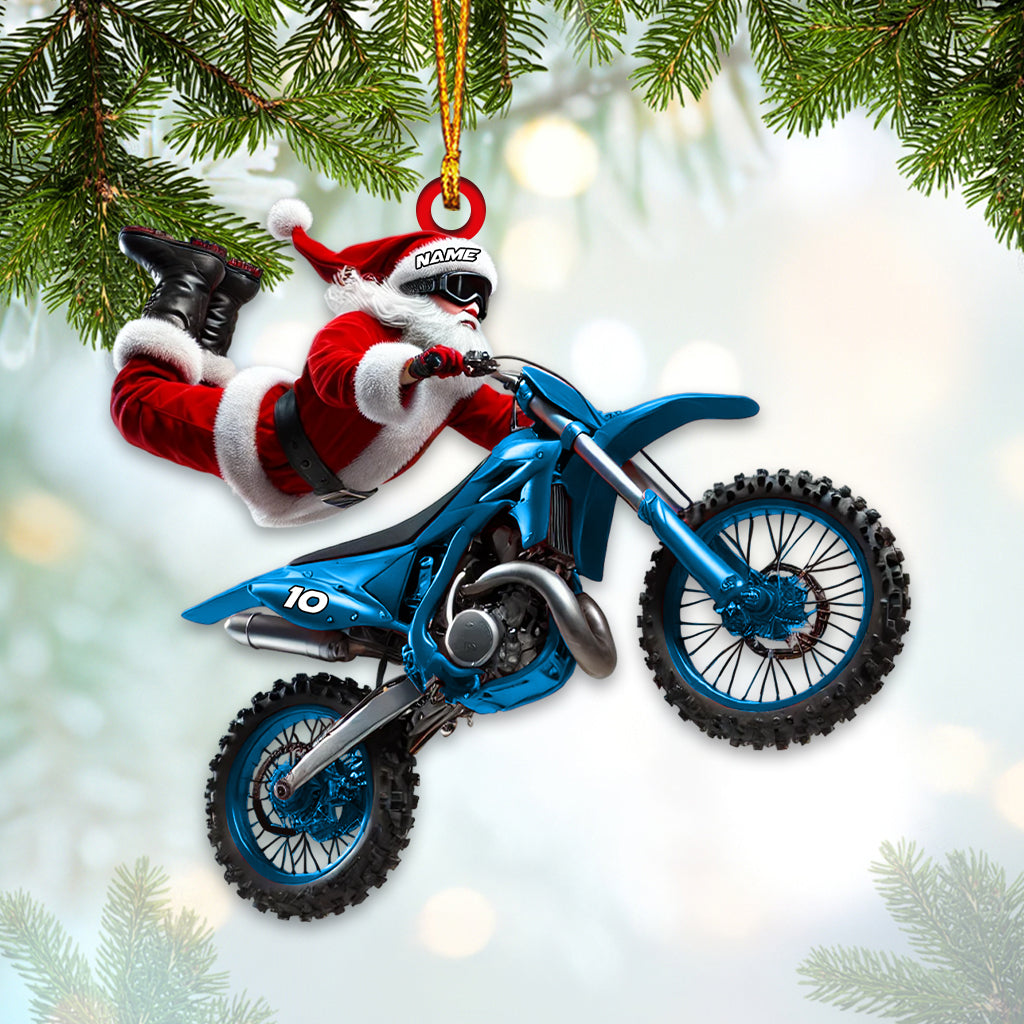 Custom Name Motocross Ornament, Motocross Lover Christmas Gift