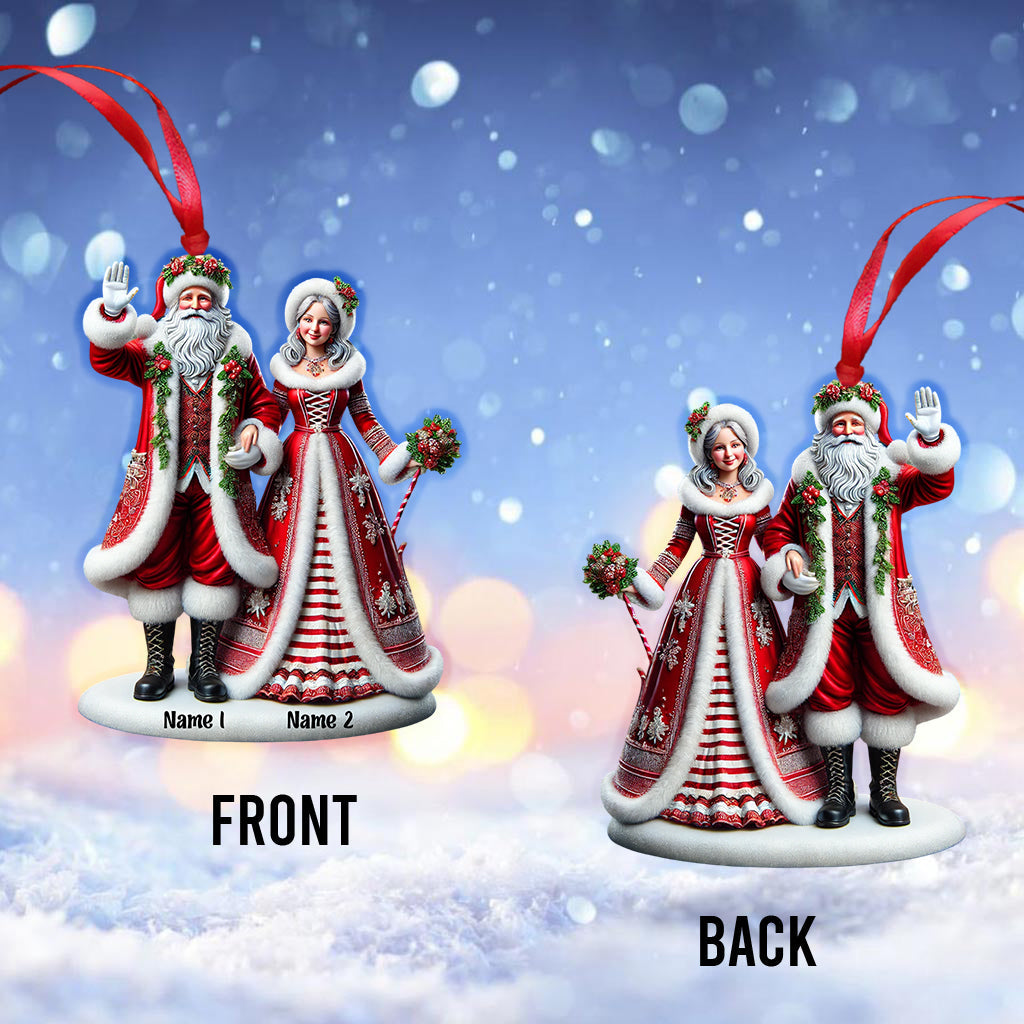 Couple Home Decor Christmas Ornament, Personalized Ornament