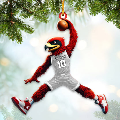 Custom Name Basketball Ornament, Basketball Christmas Gift