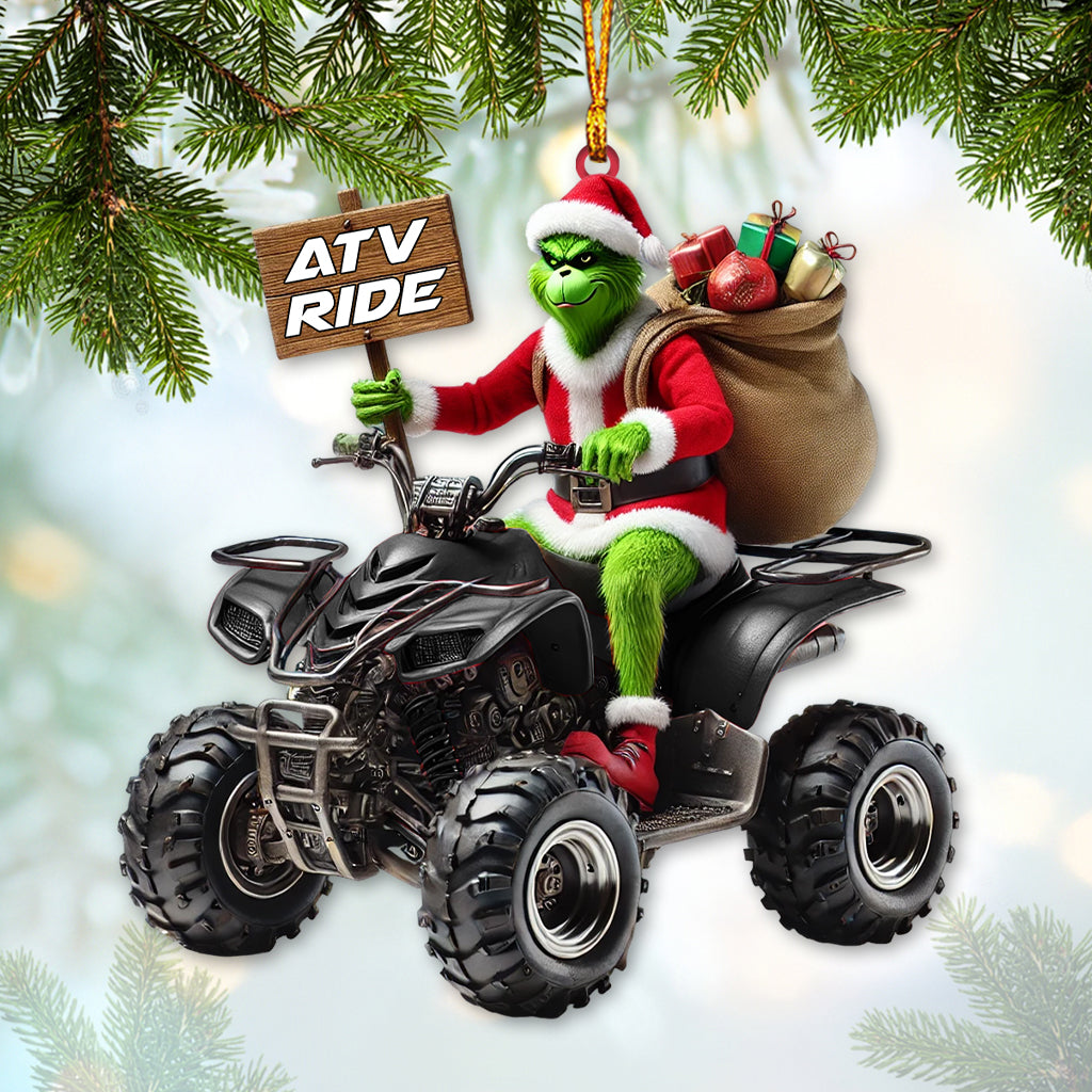 Custom Name ATV Ride Ornament, ATV Ride Lover Christmas Gift