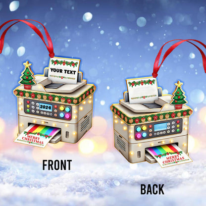 Christmas Fax Machine Home Decor Christmas Ornament, Personalized Ornament