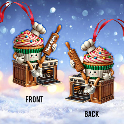 Sweet Bakery Home Decor Christmas Ornament, Personalized Ornament