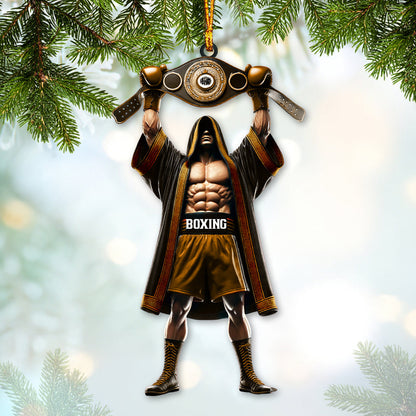 Custom Name Boxing Champion Ornament, Boxing Lover Christmas Gift