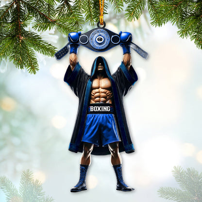 Custom Name Boxing Champion Ornament, Boxing Lover Christmas Gift