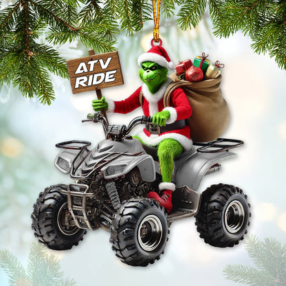 Custom Name ATV Ride Ornament, ATV Ride Lover Christmas Gift